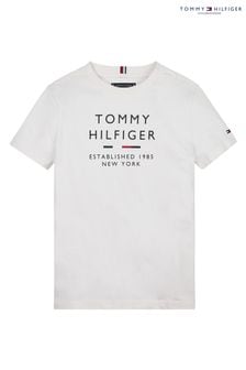 Tommy Hilfiger Logo White T-Shirt (C68739) | $33 - $41
