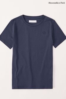 Blau - Abercrombie & Fitch Icon T-Shirt mit Logo (C69157) | 17 €
