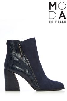 Moda In Pelle Short Boots With Block Heel And Side Zip (C69219) | 410 zł