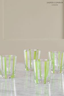 Jasper Conran London Green Set of 4 Short Tumbler Glasses (C69220) | €81