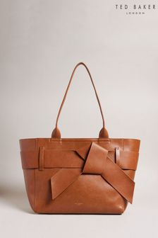 Ted Baker Large Jimma Pu Brown Tote (C69529) | SGD 169