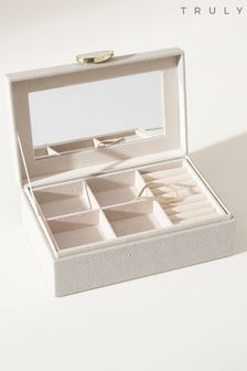 Truly Grey Luxe Shagreen Jewellery Box (C69718) | €81