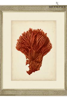 Brookpace Lascelles Gold Antique Red Coral I in Antique Mirrored Frame (C69758) | €157