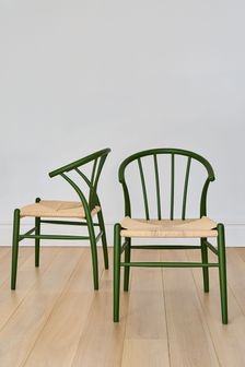 Jasper Conran London Set of 2 Green Bray Dining Chairs (C70053) | €473