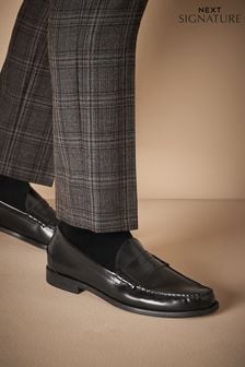 Black Signature Penny Loafers (C70086) | KRW147,800