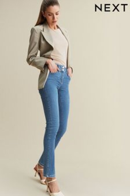 Mid Blue Denim Slim & Shape Jeans (C70121) | KRW71,700