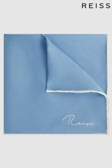 Reiss Soft Blue Ceremony Plain Silk Pocket Square (C70424) | TRY 1.292