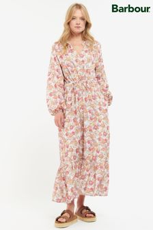 Barbour® Pink Floral Maara Tie Waist Dress (C70577) | €64