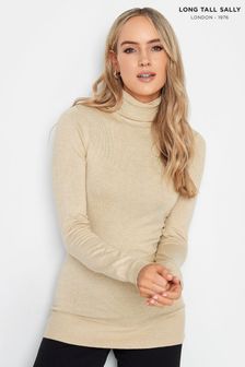 Naturel - Pull long Grand Sally à col roulé (C70834) | €16