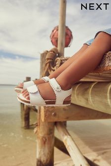 White Leather - Corkbed Sandals (C71002) | BGN49 - BGN55