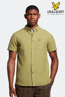 Lyle & Scott Cotton Slub Short Sleeve Shirt (C71040) | €41.50