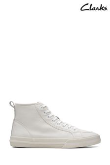 Clarks White Leather Roxby Hi Boots (C71056) | 106 €