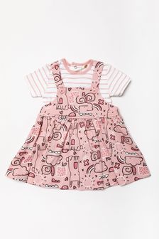 Lily & Jack Pink Bunny Print 2-Piece Dress And T-Shirt Gift Set (C71155) | €25