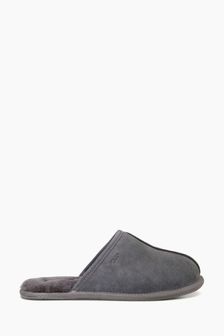 Dune London Grey Forssee Sheepskin Mule Slippers (C71164) | 2,022 UAH