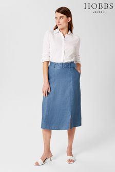 Hobbs Blue Justine Skirt (C71178) | €126