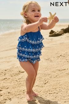 Broderie Ruffle Swimsuit (3mths-7yrs)