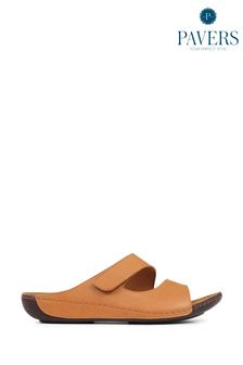 Pavers Wide Fit Natural Adjustable Mules (C71249) | ₪ 151
