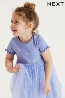 Niebieski Princess - Sukienka z baletowym dołem (3m-cy-7lata) (C71263) | 59 zł - 70 zł