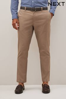 Kamienny - Eleganckie spodnie typu chino (C71316) | 230 zł