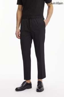 Črne hlače za prosti čas po meri Calvin Klein Gabardine (C71666) | €102