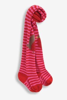 JoJo Maman Bébé Red Robin Cotton Rich Tights (C72189) | $21