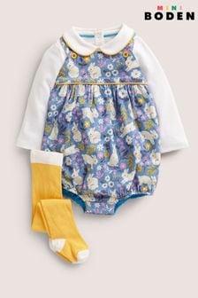 Boden Blue Printed Bunny Romper 3 Piece Set (C72204) | TRY 518 - TRY 557