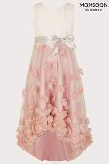 Vestido rosa palo Ianthe de Monsoon (C72248) | 92 € - 106 €