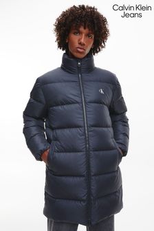 Длинная Пиджак-пуховая С капюшоном Calvin Klein Джинсы Черный (C72267) | €156