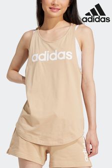 Brown - adidas majica brez rokavov z logotipom adidas Sportswear Essentials (C72271) | €21