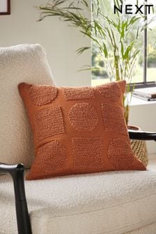 Brown Tufted Shapes Cushion (C72436) | €10