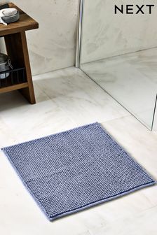 Slate Blue Bobble Shower Bath Mat (C72696) | $10