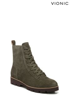 Vionic Lani Olive Waterproof Suede Green Mid Shaft Boots (C72750) | 215 €