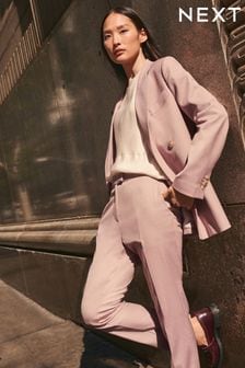 Pink Tailored Straight Trousers (C72887) | 24 €