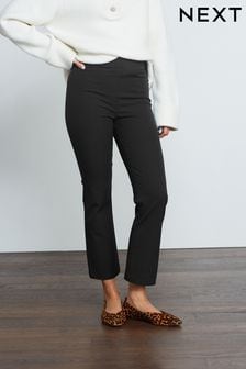 Black Cropped Stretch Ultimate Kickflare Trousers (C73297) | €45