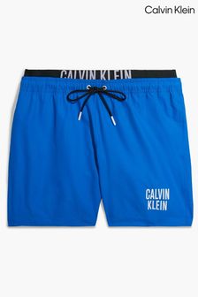 Calvin Klein Blue Intense Power Medium Double Waistband Swim Shorts (C73931) | €83