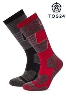 Tog 24 Black Linz Ski Socks 2 Pack (C74197) | 198 QAR