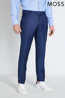 Moss Bros Blue Moss x Reda Slim Fit Sharkskin Suit: Trousers (C74241) | 188 €