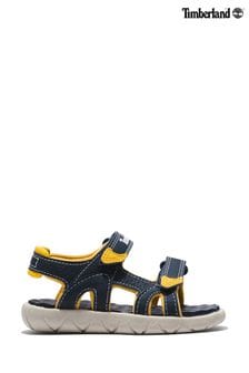 Navy/Yellow - Timberland Perkins Row Blue Sandals (C74571) | kr640