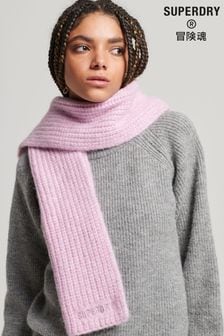 Superdry Pink Essential Ribbed Scarf (C74777) | 9,555 Ft
