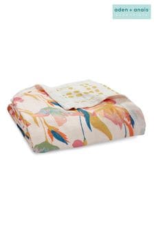 aden + anais Dream Blanket Silky Soft Muslin Marine Gardens (C74779) | $99