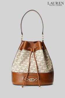 Lauren Ralph Lauren Andie Monogram Jacquard Drawstring Bag (C74781) | 187 €