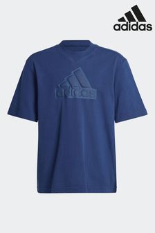 adidas Dark Blue Junior Future Icons Logo Piqué T-Shirt (C74981) | €22.50
