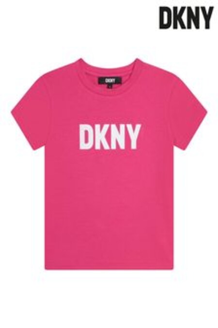 تيشرت وردي زاهي بشعار من Dkny (C75383) | 207 ر.ق - 270 ر.ق