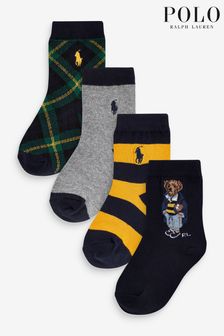 Polo Ralph Lauren Socken im 4er-Pack, Marineblau (C75477) | 23 €