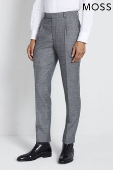 MOSS Slim Black & White Puppytooth Suit: Trousers (C75493) | €89