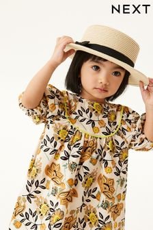 Natural Straw Boater Hat (3mths-6yrs) (C75652) | €6 - €7