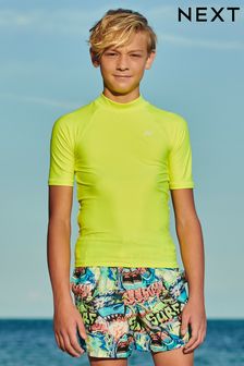 Yellow Short Sleeve Sunsafe Rash Vest (1.5-16yrs) (C75683) | HK$70 - HK$140