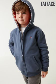 FatFace Blue Shark Tooth Zip Hoodie (C75936) | AED124