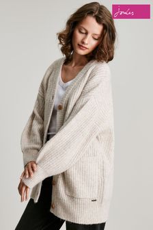 Joules Immy Fluffy Relaxed Natural Cardigan (C76023) | 67 €