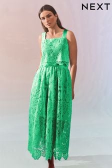 Green Lace Co-ord  Maxi Skirt (C76028) | €36